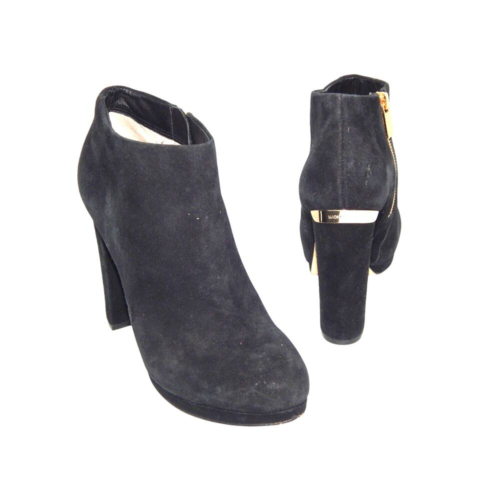 Michael Kors Women Black Suede Bootie Size 8